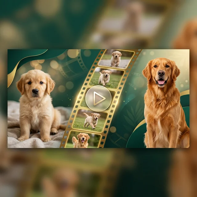 Pet Growth Video Generator - AI Pet Timeline from Photos